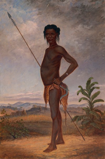 Niam-Niam Man by Antonion Zeno Shindler