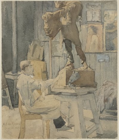 Jan Toorop in a Sculptor