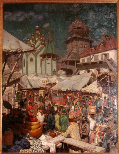 Market by Apollinari Mikhailovich Vasnetsov