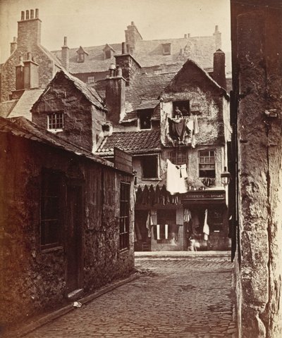 Timber Fronted House, Cowgate by Archibald Burns