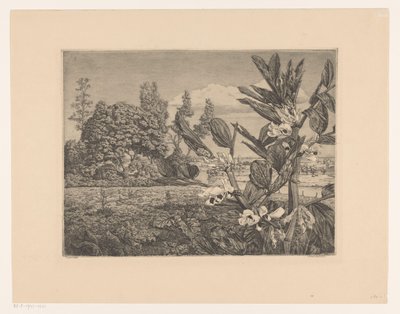 Landscape with Flowers by Arend Hendriks (signed by artist)