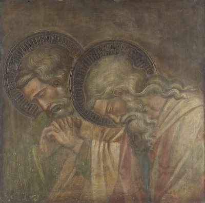 Two Haloed Mourners by Aretino Spinello