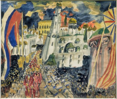 Procession for Victory by Aristarch Wassiljewitsch Lentulow