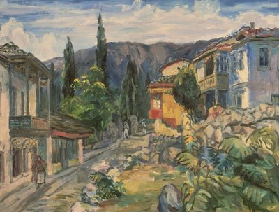 A Tatar Street in Yalta, 1932 by Aristarkh Vasilievic Lentulov