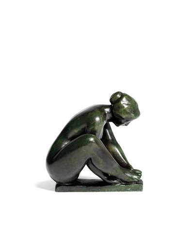 Crouching Girl Holding One Foot by Aristide Maillol