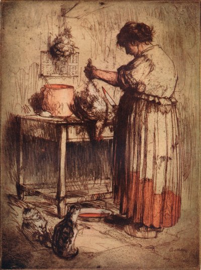 The Woman with the Chicken by Armand Coussens