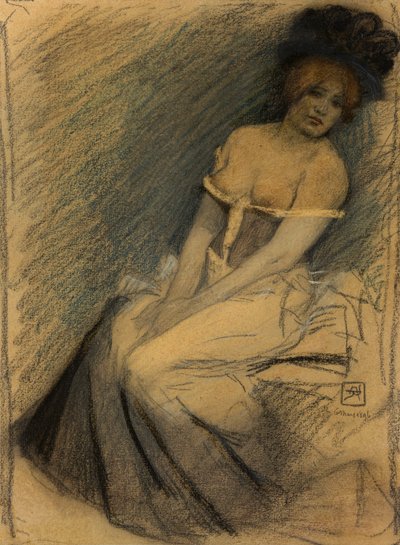 In Waiting, 1896 by Armand Rassenfosse