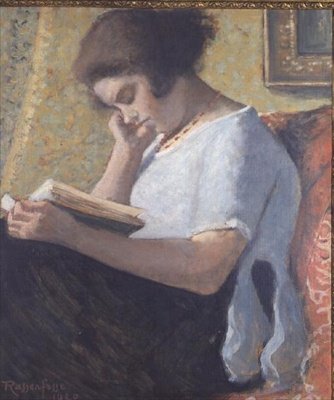 Young Girl Reading by Armand Rassenfosse