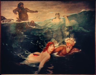 In the Play of the Waves by Arnold Böcklin