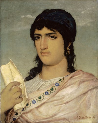 Sappho by Arnold Böcklin
