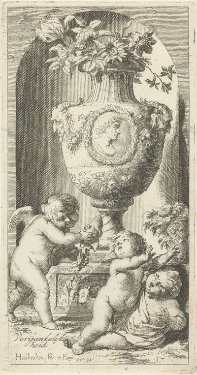 Allegory of Transience by Arnold Houbraken