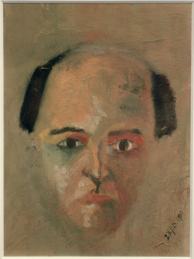 Green Self-Portrait by Arnold Schönberg