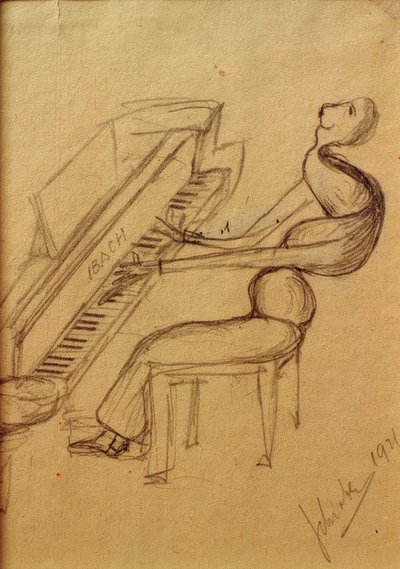Caricature (Pianist) by Arnold Schönberg