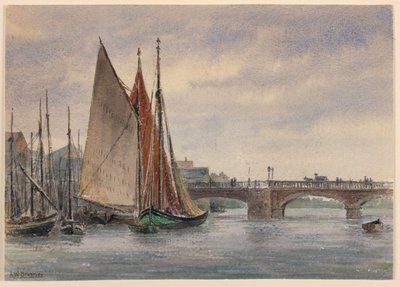 Boats in Trouville by Arnold William Brunner