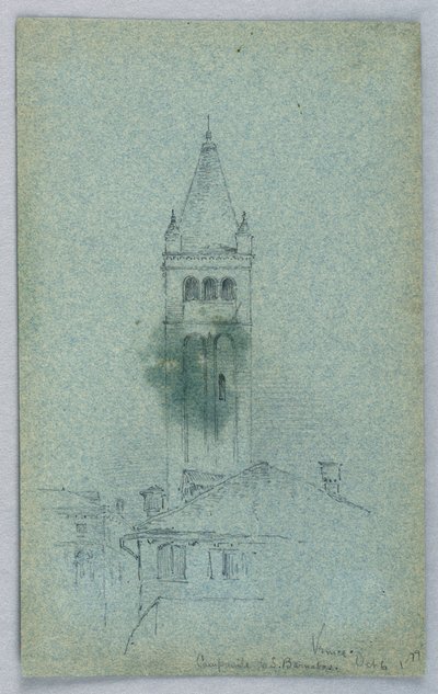 Campanile of St. Barnabas, Venice by Arnold William Brunner