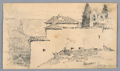 Garden Wall, Granada by Arnold William Brunner
