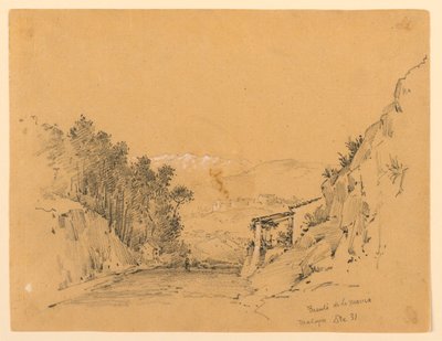 Mountain Pass and Village by Arnold William Brunner