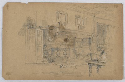 Sketch of Large Room by Arnold William Brunner