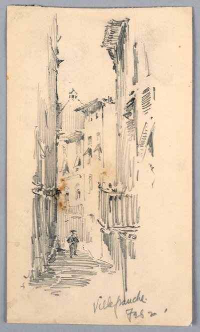 Street in Villefranche by Arnold William Brunner
