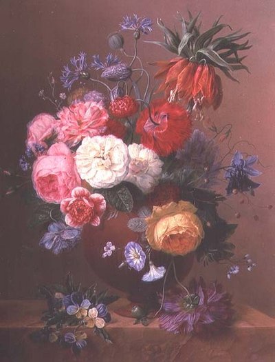 Still Life of Flowers by Arnoldus Bloemers