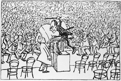 Gustav Mahler conducting, from 