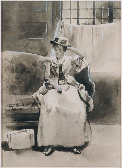Untitled (Seated Woman) by Arthur Bowen Davies
