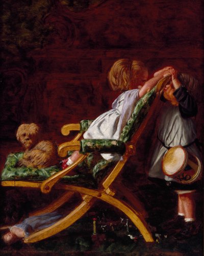 Playmates, 1866 by Arthur Boyd Houghton