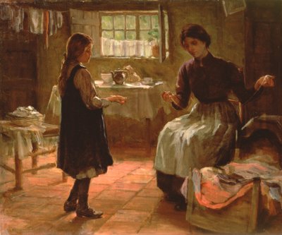 Domestic Lesson, c.1890 by Arthur Claude Cooke