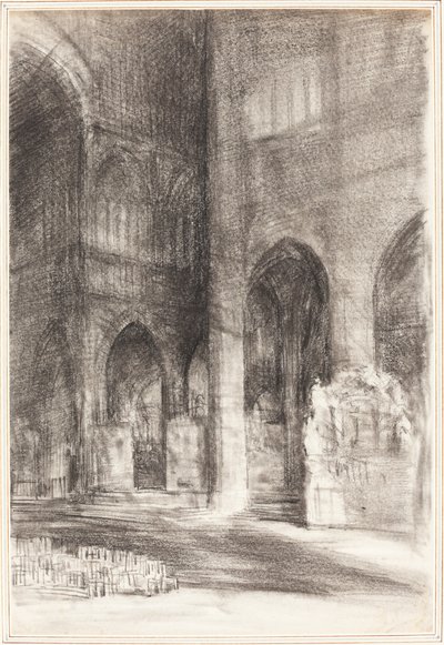 A Cathedral Nave by Arthur Frederick Payne