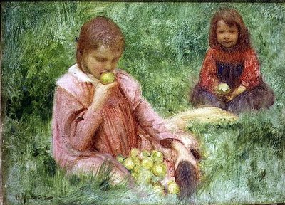 In the Orchard by Arthur Hacker
