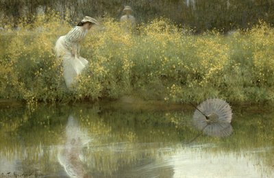 Lost Parasol by Arthur Hacker