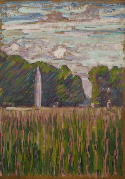 Fountain Within a Park by Arthur Haythorne Studd