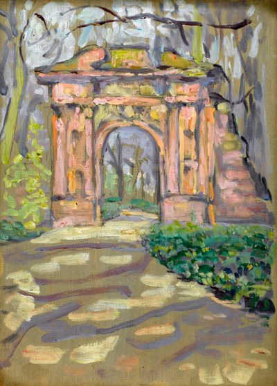 Ornamental Arch in a Park by Arthur Haythorne Studd