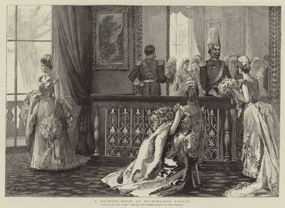 A Drawing-Room at Buckingham Palace by Arthur Hopkins