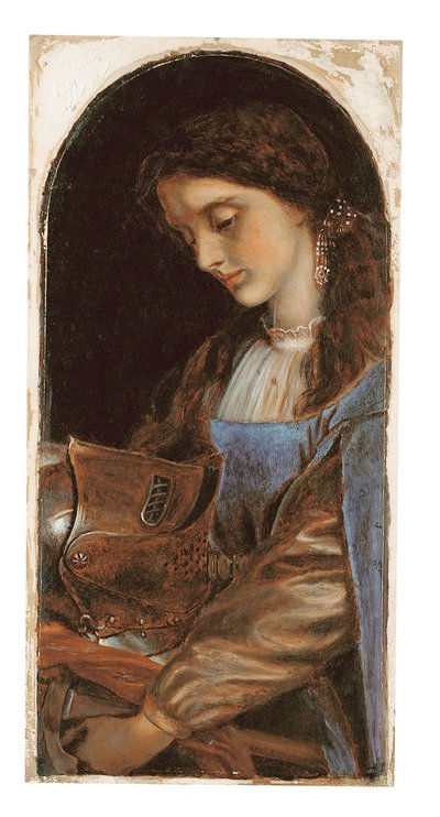 Elaine with the Armour of Lancelot by Arthur Hughes
