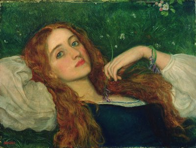 In the Grass by Arthur Hughes