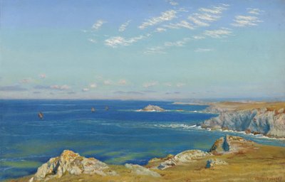 Newquay Headland, Cornwall by Arthur Hughes
