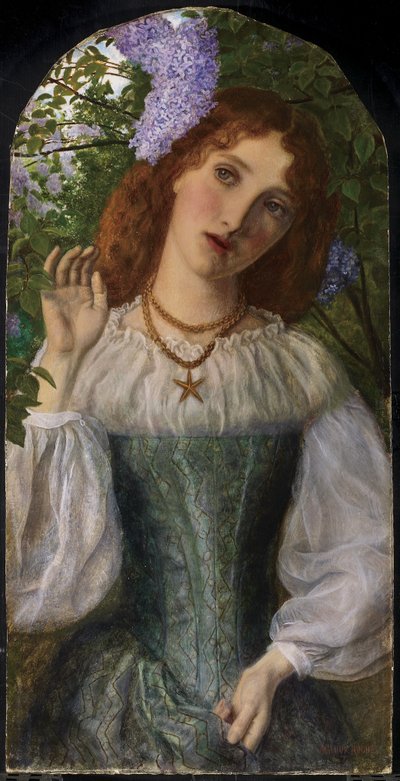 The Lady with the Lilacs by Arthur Hughes