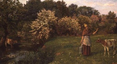 The Milkmaid by Arthur Hughes