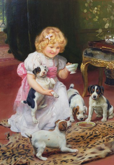 Tea Time by Arthur John Elsley