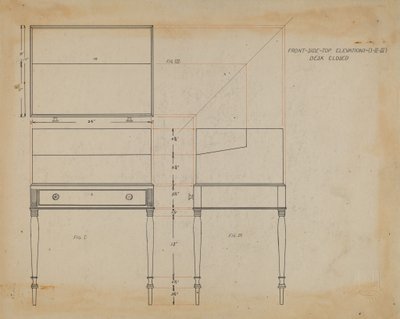Box Desk by Arthur Johnson