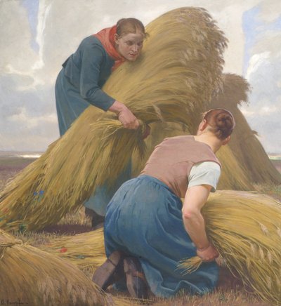 Women Binding Corn by Arthur Kampf