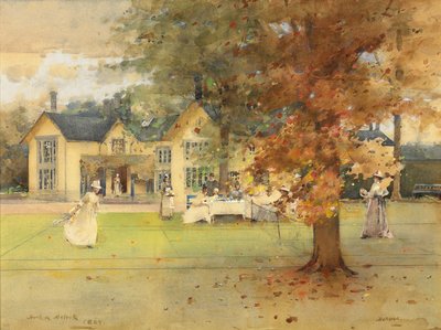 The Lawn Tennis Party at Marcus by Arthur Melville