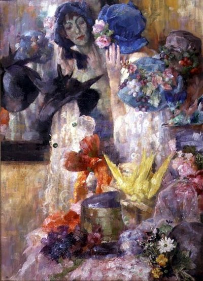 The Blue Hat by Arthur Navez