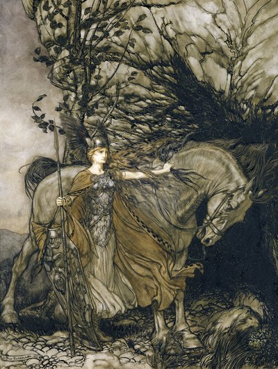 Brunnhilde by Arthur Rackham