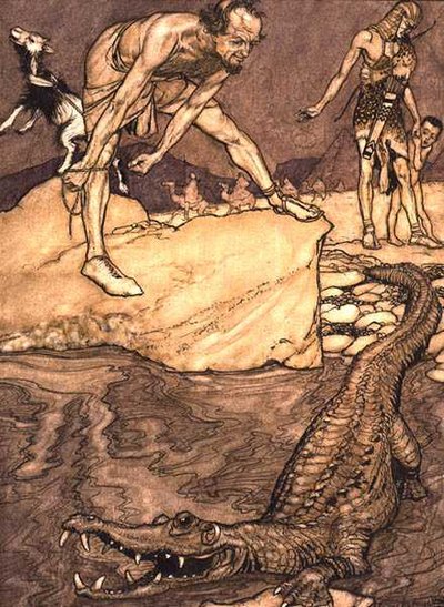 Crocodile by Arthur Rackham