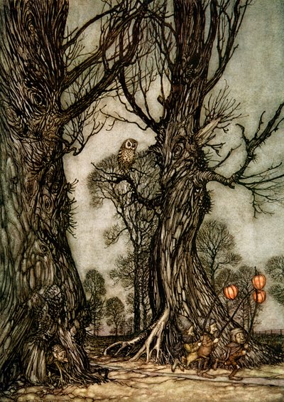 Peter Pan in Kensington Gardens by Arthur Rackham