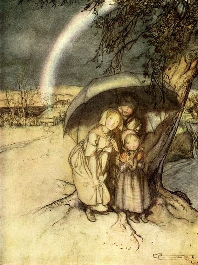 Rain, Rain Go to Spain by Arthur Rackham