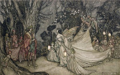 The Meeting of Oberon and Titania by Arthur Rackham
