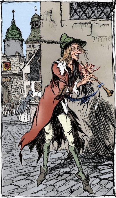 The Pied Piper of Hamelin by Arthur Rackham